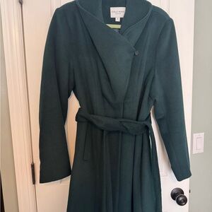 Cole Haan Signature Dark Green Wrap Coat